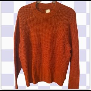 A new day Burnt orange crew neck sweater size small